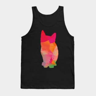 watercolor cat Tank Top